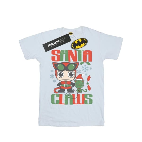 DC Comics Chibi Catwoman Santa Claws T-shirt för pojkar