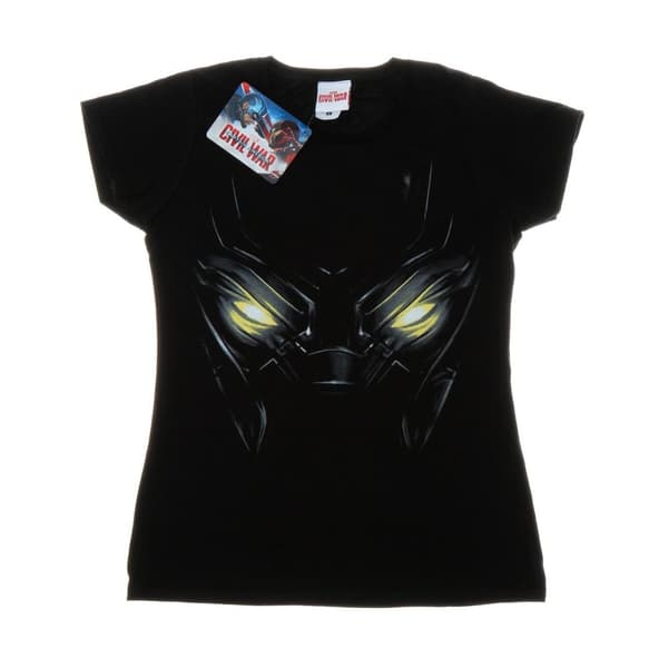 Marvel T-shirt i bomull med svarta pantherögon - dam/dam