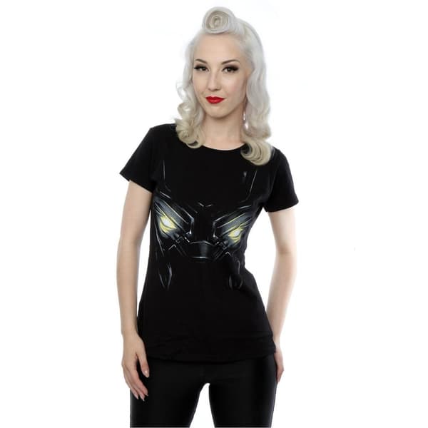 Marvel T-shirt i bomull med svarta pantherögon - dam/dam