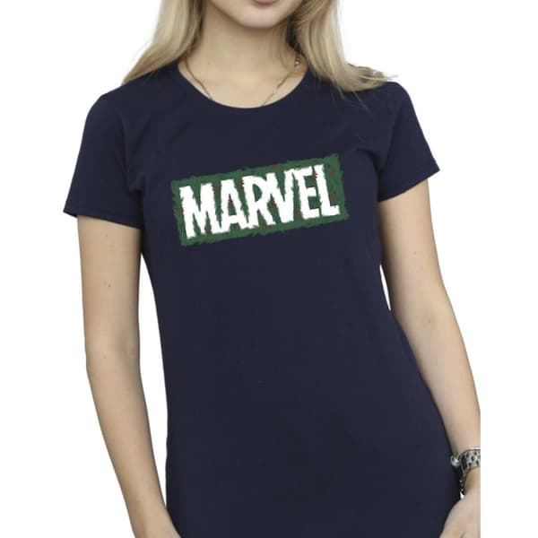 Marvel Dam/Tjej - Bomulls-T-shirt med Holly-logga
