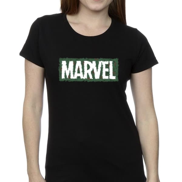 Marvel Dam/Tjej - Bomulls-T-shirt med Holly-logga