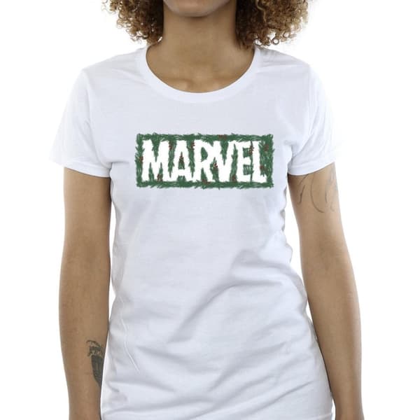 Marvel Dam/Tjej - Bomulls-T-shirt med Holly-logga