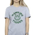 Miniatyrbild 3 av 4: Netflix Dam/Tjej Stranger Things Hawkins Tigers Boyfriend T-shirt i bomull