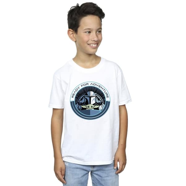 Star Wars Boys The Mandalorian Grogu Ready For Adventure T-Shirt