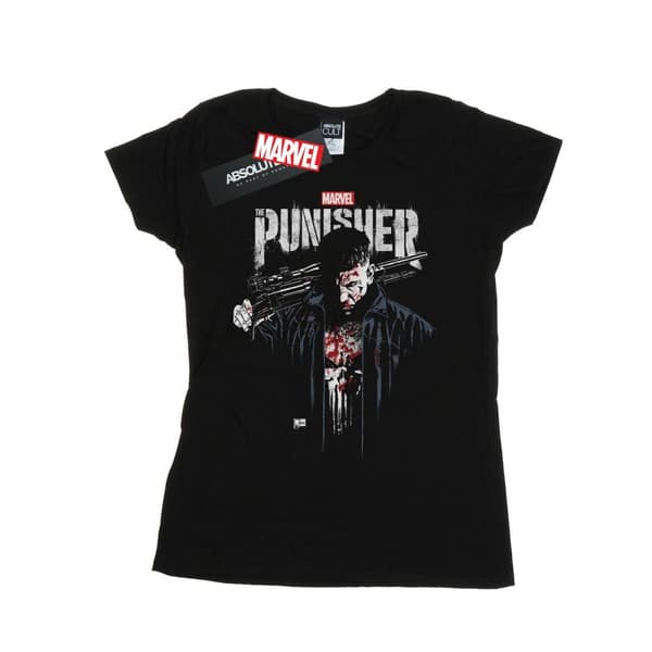 Marvel Dam/Tjej The Punisher TV Series Frank Castle T-shirt i bomull Black L