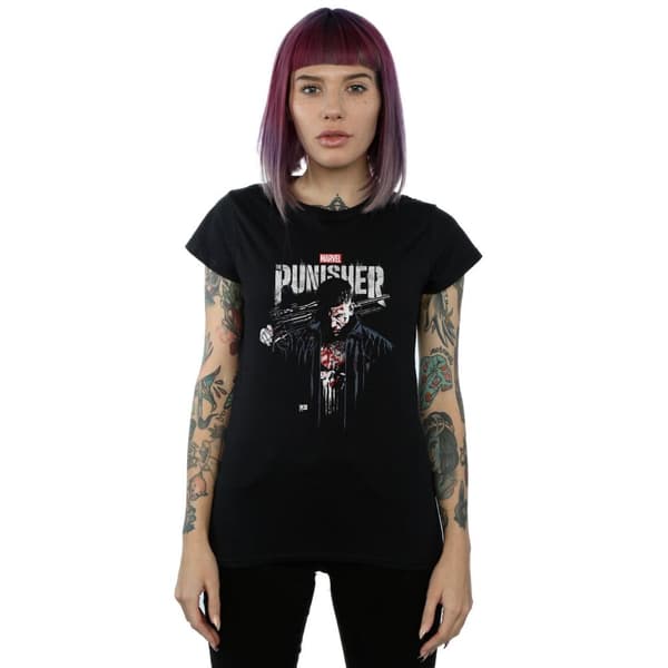 Marvel Dam/Tjej The Punisher TV Series Frank Castle T-shirt i bomull
