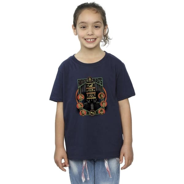 Fantastic Beasts: The Secrets of Dumbledore T-shirt i bomull med ikoner för flickor