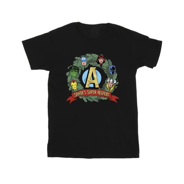Marvel T-shirt med tomtens superhjälpare för herrar Black XL