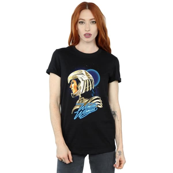 DC Comics Womens/Ladies Wonder Woman 84 Retro Gold Helmet Cotton Boyfriend T-Shirt