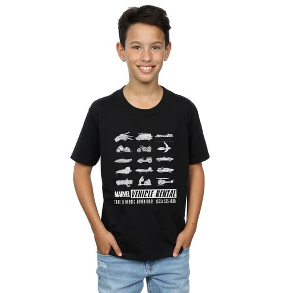 Marvel T-shirt för pojkar om fordonsuthyrning