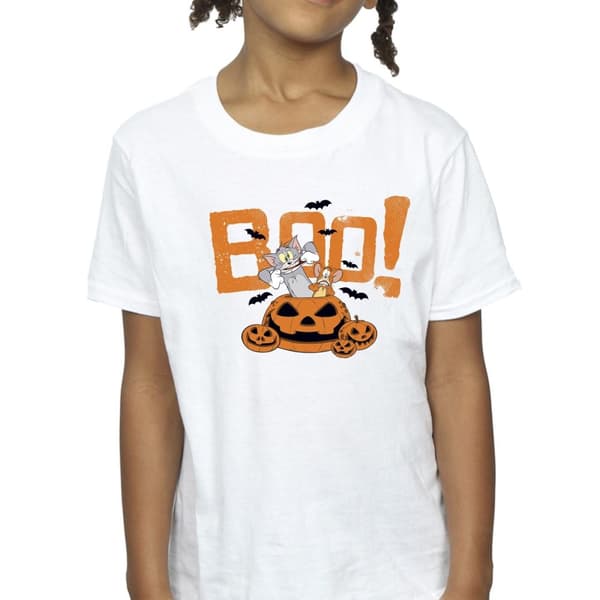 Tom & Jerry Girls Halloween Boo! Cotton T-Shirt
