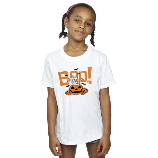 Tom & Jerry Girls Halloween Boo! Cotton T-Shirt