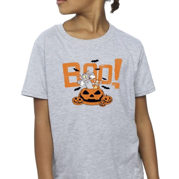 Tom & Jerry Girls Halloween Boo! Cotton T-Shirt