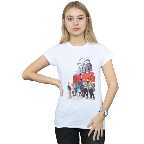 The Big Bang Theory T-shirt i bomull med stor affisch - dam/dam