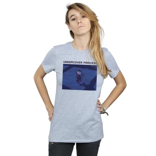 Disney Womens/Ladies Aladdin Undercover Princess Cotton Boyfriend T-Shirt