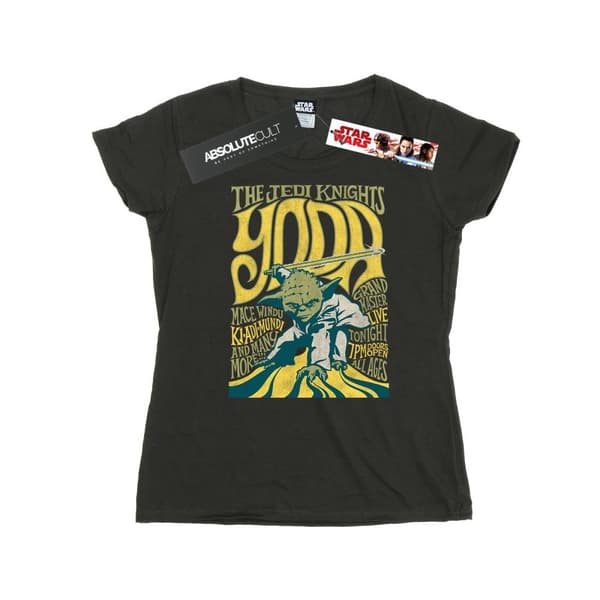 Star Wars Dam/Tjej - Yoda Rock Poster T-shirt i bomull
