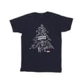 Miniatyrbild 1 av 3: Marvel T-shirt i bomull med julgran från Captain America för flickor