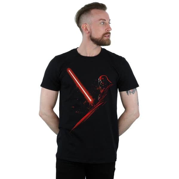 Star Wars Mens Darth Vader Lightsaber T-Shirt