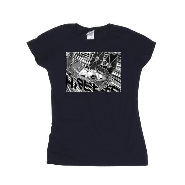 Star Wars Dam/Tjej Anime Plane - T-shirt i bomull