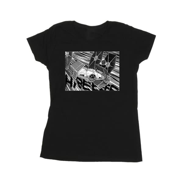 Star Wars Dam/Tjej Anime Plane - T-shirt i bomull