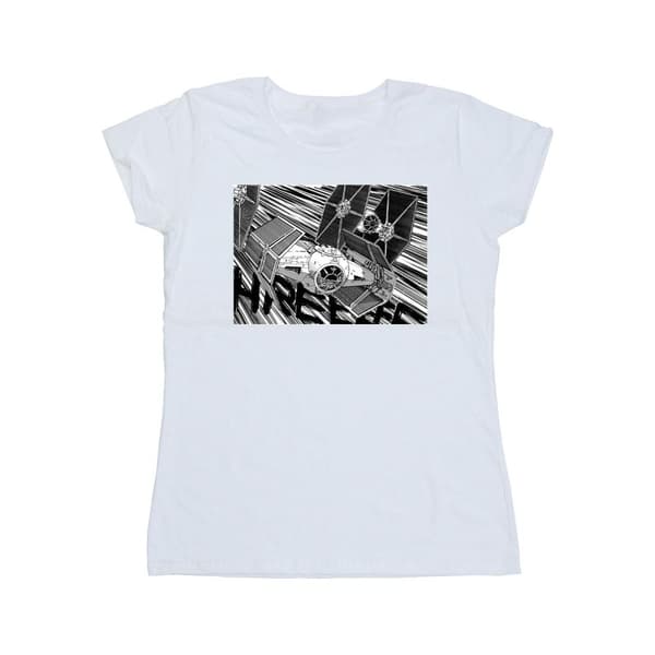 Star Wars Dam/Tjej Anime Plane - T-shirt i bomull
