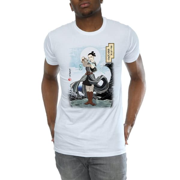 Star Wars Mens The Last Jedi Japanese Rey T-Shirt