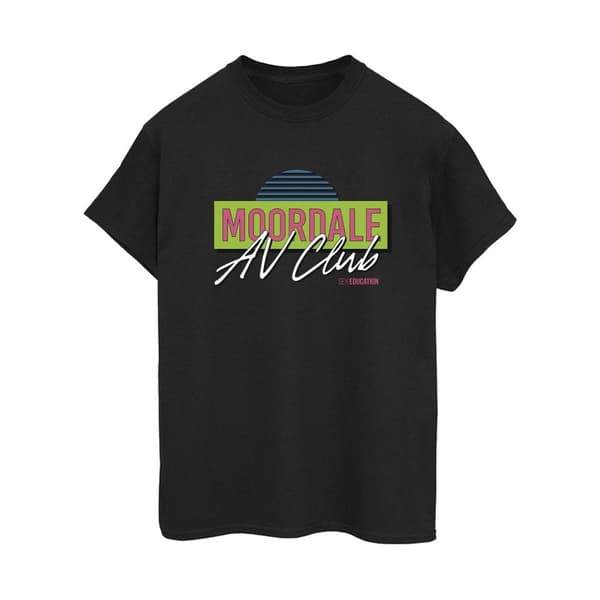 Netflix Womens/Ladies Sex Education Moordale Av Club Cotton Boyfriend T-Shirt