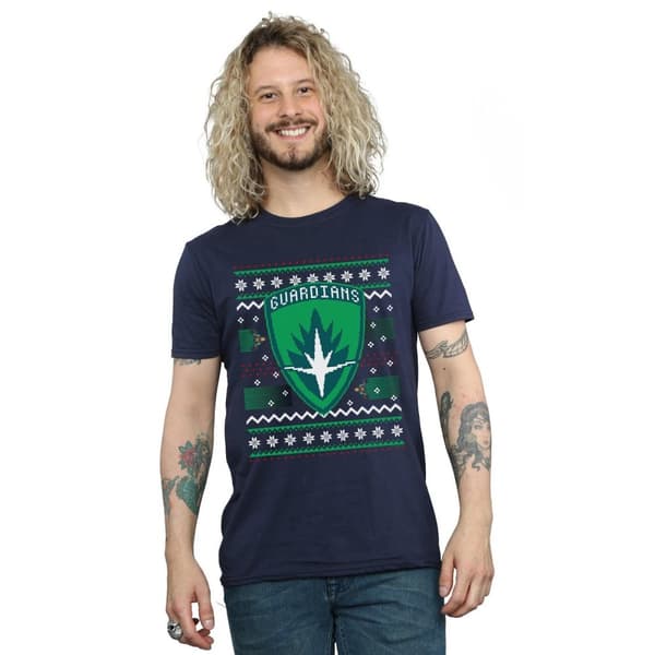 Marvel Mens Guardians Of The Galaxy Fair Isle T-Shirt