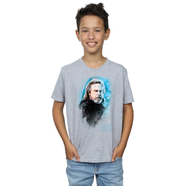 Star Wars Pojkar - Luke Skywalker från Sista Jedi - T-shirt med borst