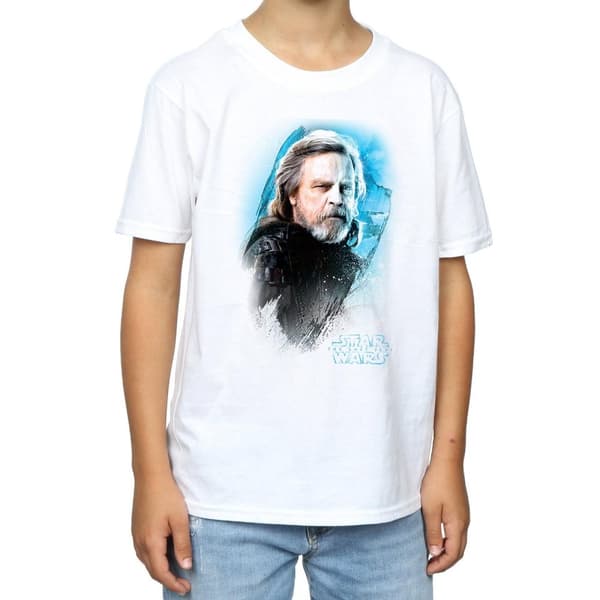 Star Wars Pojkar - Luke Skywalker från Sista Jedi - T-shirt med borst