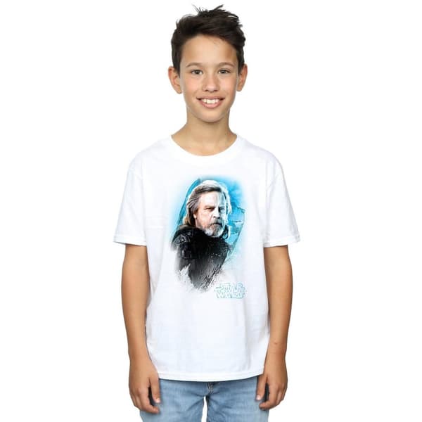 Star Wars Pojkar - Luke Skywalker från Sista Jedi - T-shirt med borst