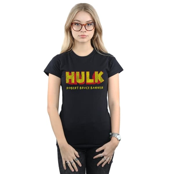Marvel Womens/Ladies Hulk AKA Robert Bruce Banner Cotton T-Shirt