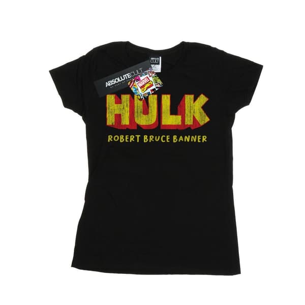 Marvel Womens/Ladies Hulk AKA Robert Bruce Banner Cotton T-Shirt