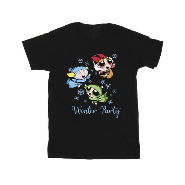 The Powerpuff Girls Mens Girls Winter Party T-Shirt