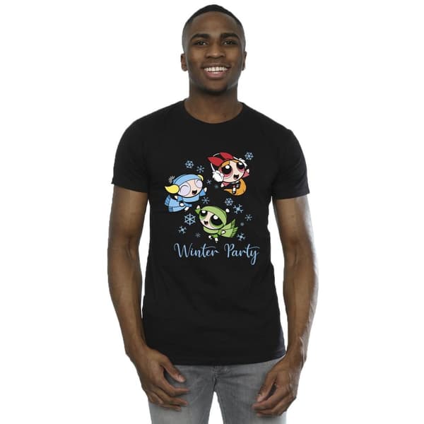 The Powerpuff Girls Mens Girls Winter Party T-Shirt