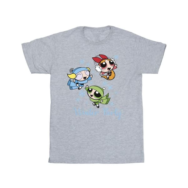 The Powerpuff Girls Mens Girls Winter Party T-Shirt