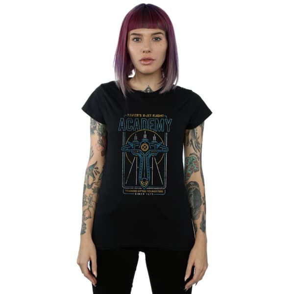 Marvel Womens/Ladies X-Men Xavier´s Flight Academy Cotton T-Shirt