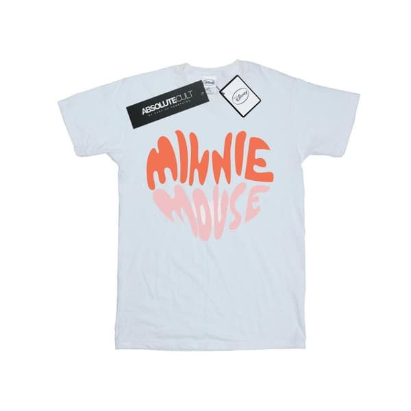Disney Mens Minnie Mouse Heart Shaped T-Shirt