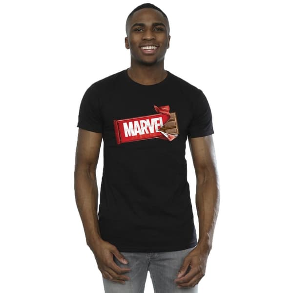 Marvel Universe Mens Marvel Chocolate T-Shirt