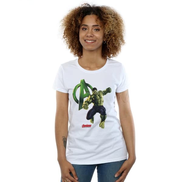 Marvel Dam/Tjej Hulk Pose T-shirt i bomull