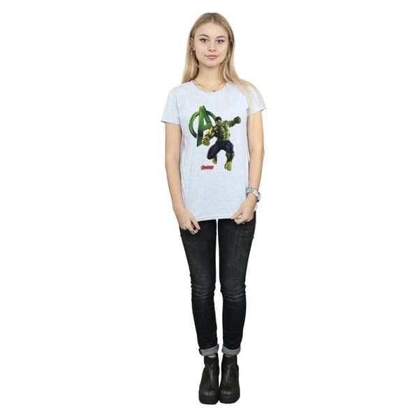 Marvel Dam/Tjej Hulk Pose T-shirt i bomull