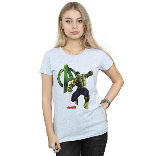 Marvel Dam/Tjej Hulk Pose T-shirt i bomull