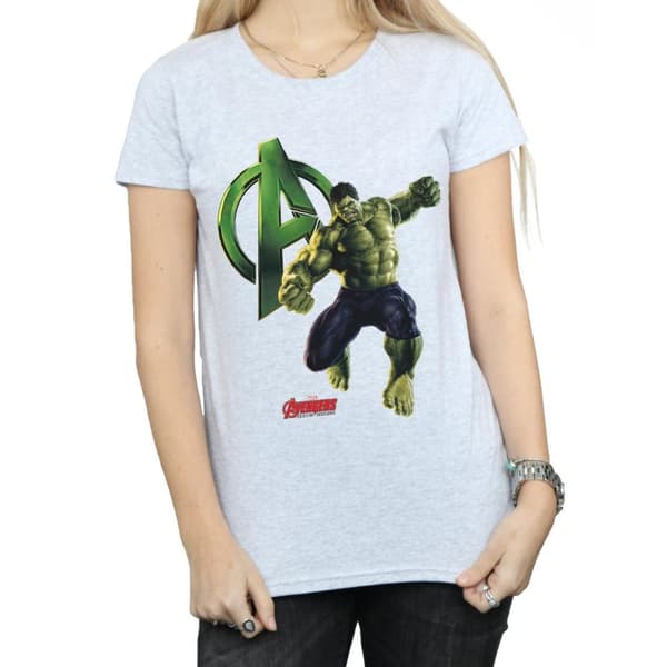 Marvel Dam/Tjej Hulk Pose T-shirt i bomull