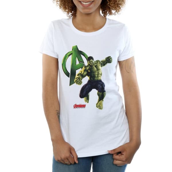Marvel Dam/Tjej Hulk Pose T-shirt i bomull