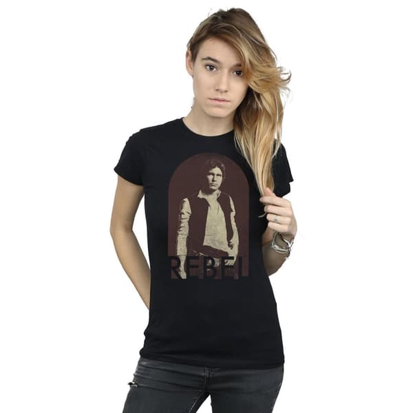 Star Wars Han Solo Rebel - bomulls-T-shirt för damer och kvinnor