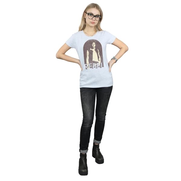 Star Wars Han Solo Rebel - bomulls-T-shirt för damer och kvinnor