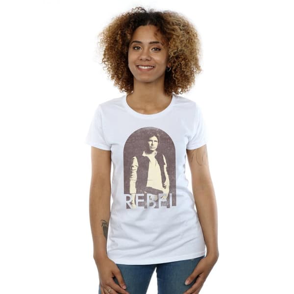 Star Wars Han Solo Rebel - bomulls-T-shirt för damer och kvinnor