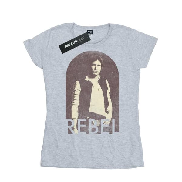 Star Wars Han Solo Rebel - bomulls-T-shirt för damer och kvinnor