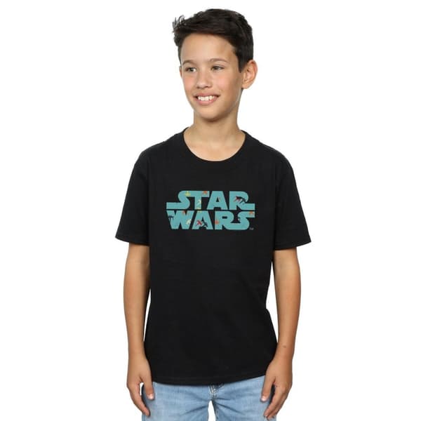 Star Wars Retro X-Wing T-shirt med logotyp och mönster för pojkar