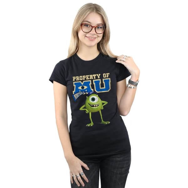 Disney Dam/Lady Monsters University - T-shirt i bomull med MU Mike som ägare